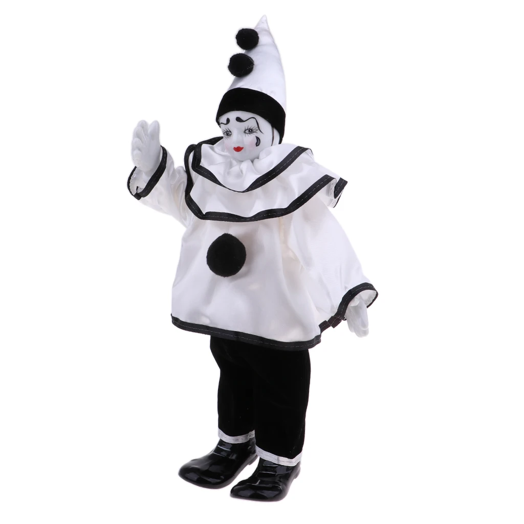 38cm Porcelain Dolls Clown For Kids Birthday Gifts Toy Home Table Decoration Kids Toy Gifts #4