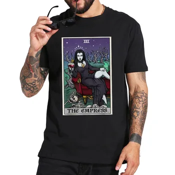 

Tarot Card The Empress T Shirt Halloween Vampire Gothic Tshirt 100% Cotton Comfortable High Quality Soft Tee Tops