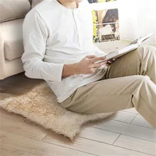 Ковер из искусственного меха, овчина, ворсистый ковер для гостиной, спальни, ковер из натурального меха, простые пушистые коврики, моющийся коврик из искусственного меха для спальни