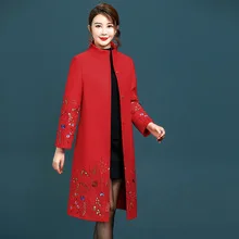 Europe And America WOMEN'S Dress Women's Mid-length Thin Large Size down Jacket Hooded Winter Coat Pin Outbound Hot Selling