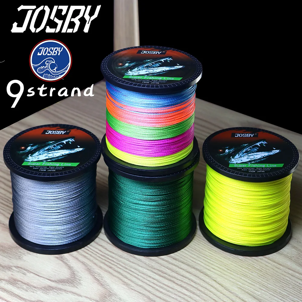 JOSBY плетеная рыболовная леска из ПЭ новинка для возраста от 9 прядей песка Карп