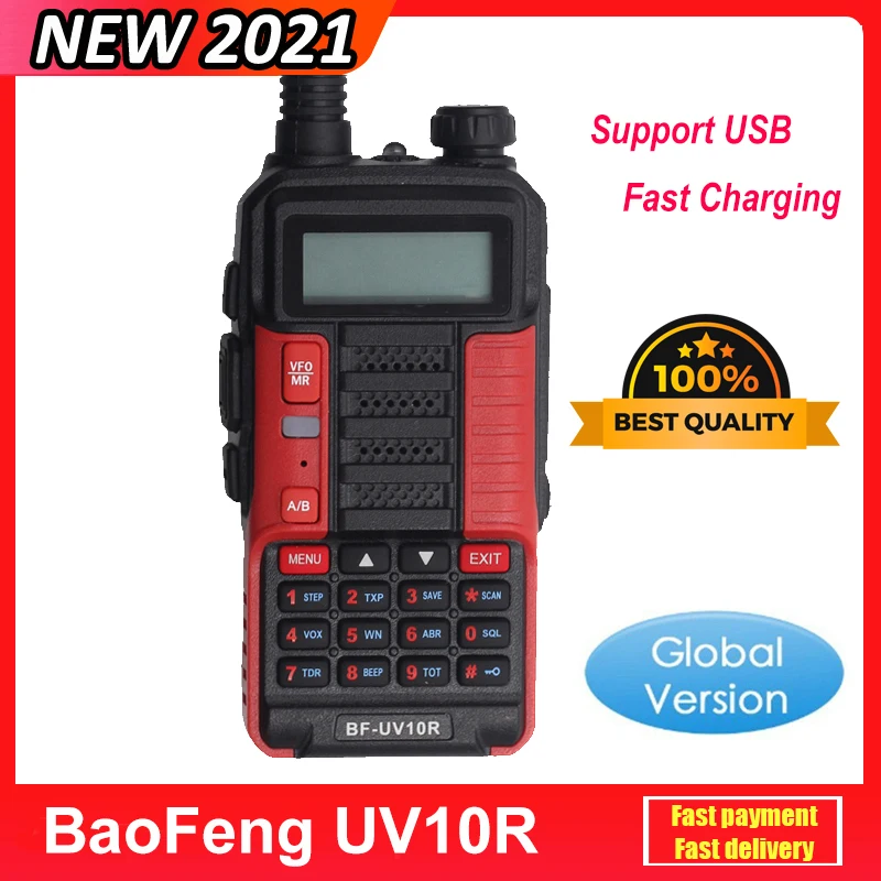 Оригинальная рация Baofeng UV10R дальность действия 30 км 128 каналов VHF UHF