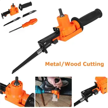 

Household Portable Reciprocating Saw Metal Cutting Wood Cutting Tool Electric Drill Attachment Power Tool Accessories drop shipp