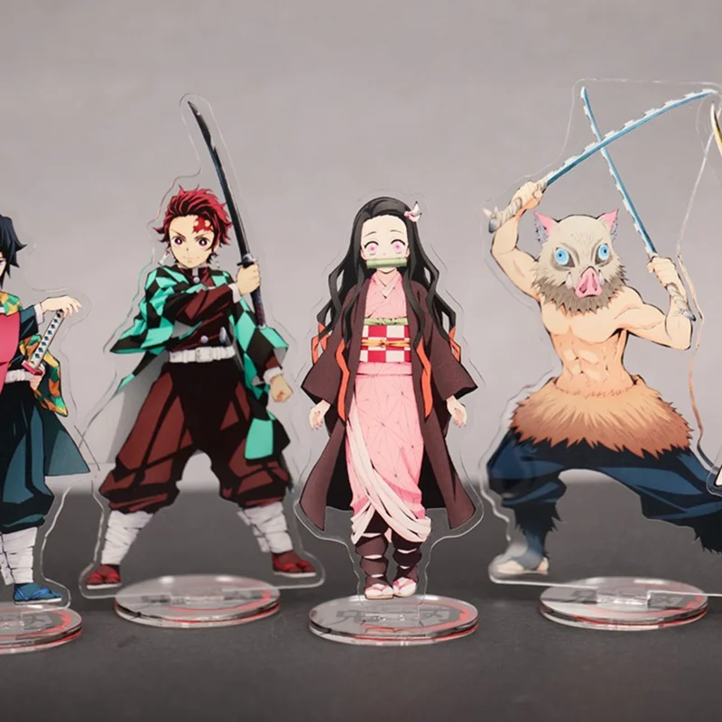 Demon Slayer реквизит для косплея ПВХ Фигурки Модель Tanjirou Nezuko аниме Kimetsu No Yaiba фигурка игрушки куклы подарок