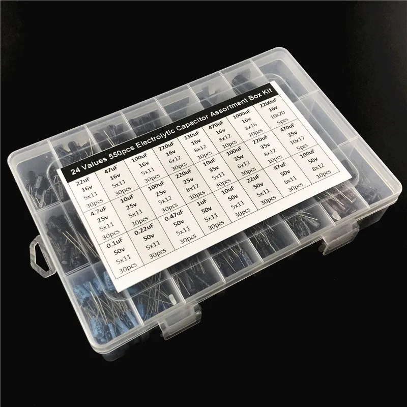 All Brand Electrolytic Capacitor Assortment Kit for Motherboard repair 475Pcs