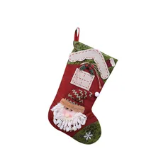 Рождество Рождественская елка Висячие вечерние Декор дерево чулок Санта-Клауса Носок подарок конфеты сумки милый мешок для подарков для детей камин дерево#45