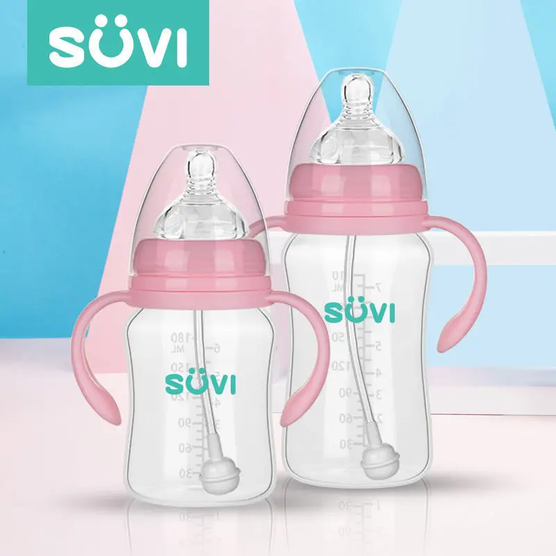 

Infant Plastic Milk Bottle Wide Aperture Silicone Nipple Pp Milk Pot Newborns Baby against Flatulence Feeding Bottle Sub-Drinkin