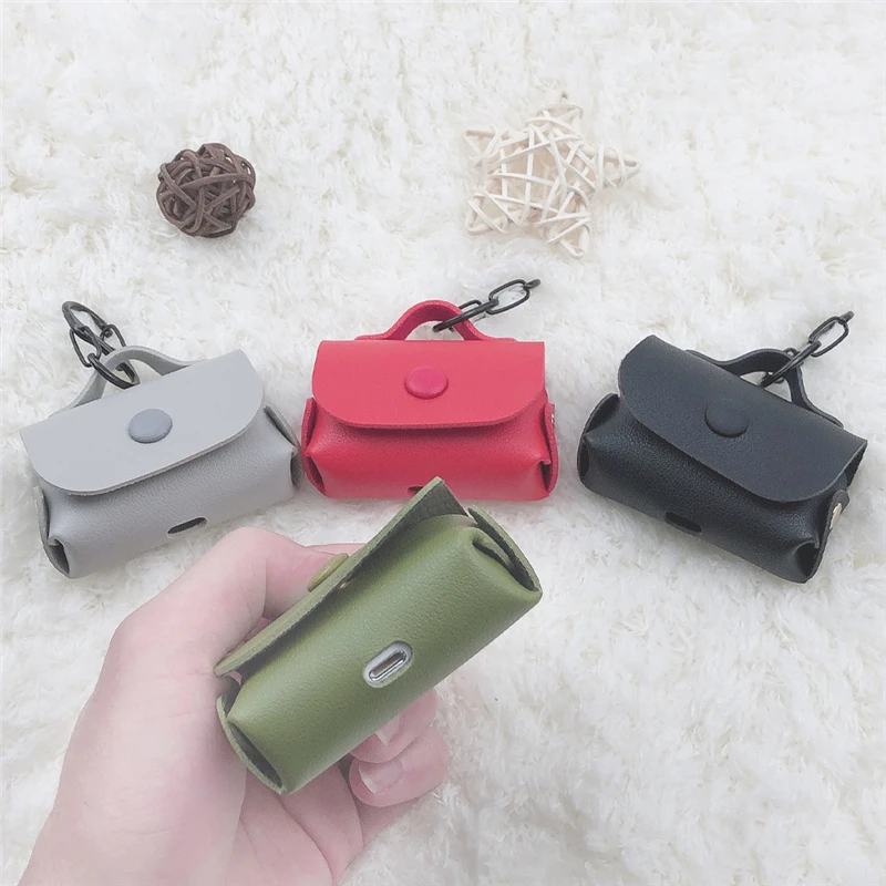 Защитный чехол из ПУ кожи для наушников AirPods Pro Bluetooth Мягкий защитный Air Pods