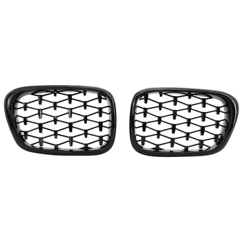 

Front Meteor Grill Grilles Kidney Grill Replacement for BMW E39 M5 99-03 5 Series