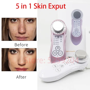 

5 in 1 Skin Exput Rejuvenation Instrument Face Beauty Machine LED Photon Therapy Massager Anti-aging Wrinkle Removal Machine