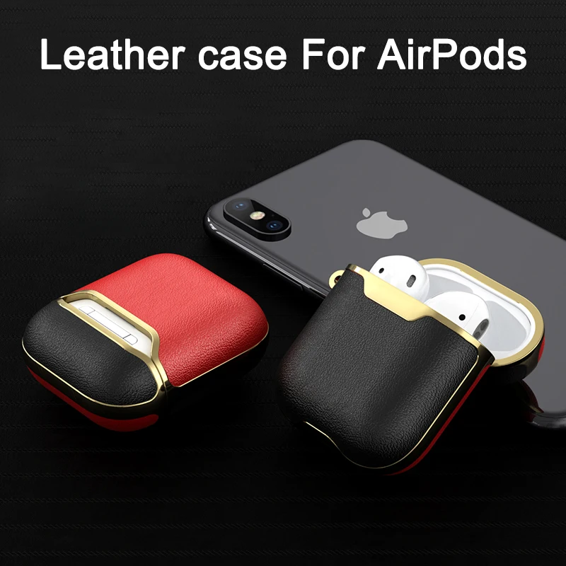 Кожаный чехол для беспроводных наушников Airpods чехол s Для Air Pods Bluetooth Earpods чехол для наушников Защитный чехол