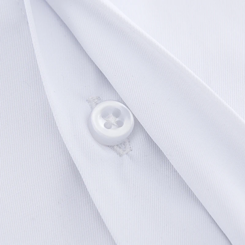 Men's Classic French Cuffs Solid Dress Shirts Placket Formal  Men Long Sleeve Shirts Slim Fit Quality French Cuffs Shirt