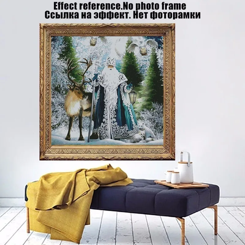 DIY Алмазная вышивка мозаика Алмазный рисунок снежное Дерево Санта Клаус Орел Алмазная картина вышивка крестиком Стразы домашний декор