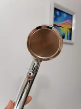 Shower-Head Stop-Button Rotating Water-Pressure Adjustable Degrees 360 with 3-Mode