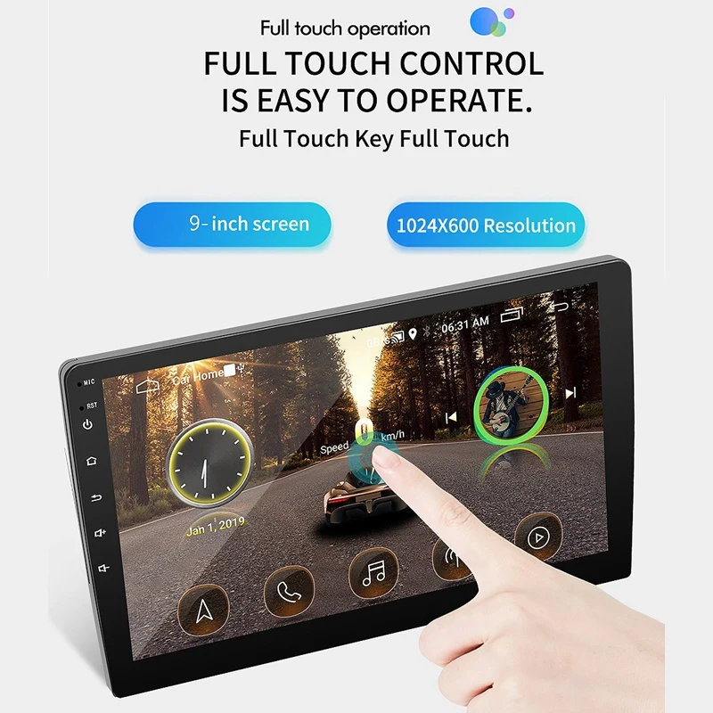 2 DIN Android 8.1 9 Inch Car Radio Car GPS Navigation Wifi Bluetooth Car Mp5 Multimedia Player(9090