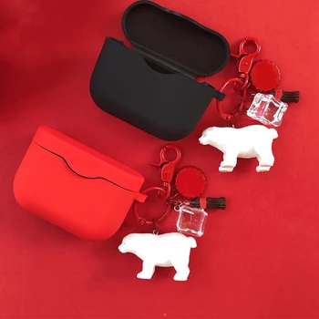 

Cute Bear Decoration Earphone Case for Sony WF-1000XM3 Case Wireless Headphone Cover Bluetooth Earphone Case Headset Charge Box