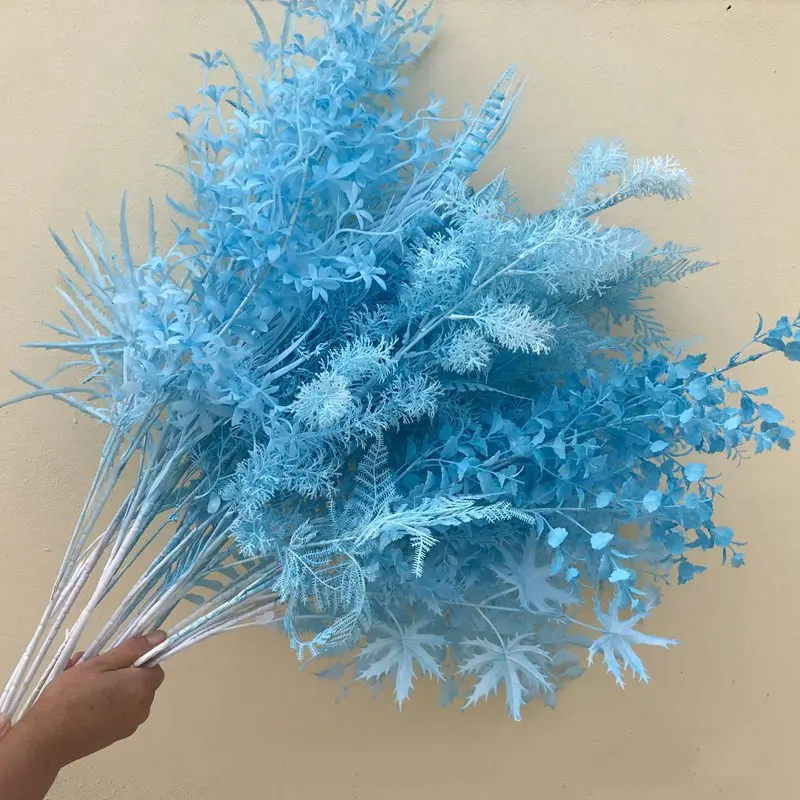 Искусственные цветы с синей тематикой для вечерние пластиковая Цветочная