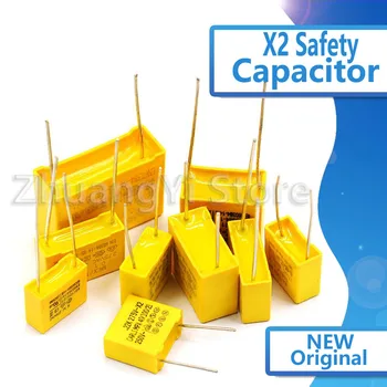 

10pcs X2 Safety capacitor 275VAC 0.1uf 0.001uf 0.0022uf 0.0047uf 0.01uf 0.033uf 0.022uf 0.047uf 0.068uf 0.1uf 0.15uf 1uf 0.68UF