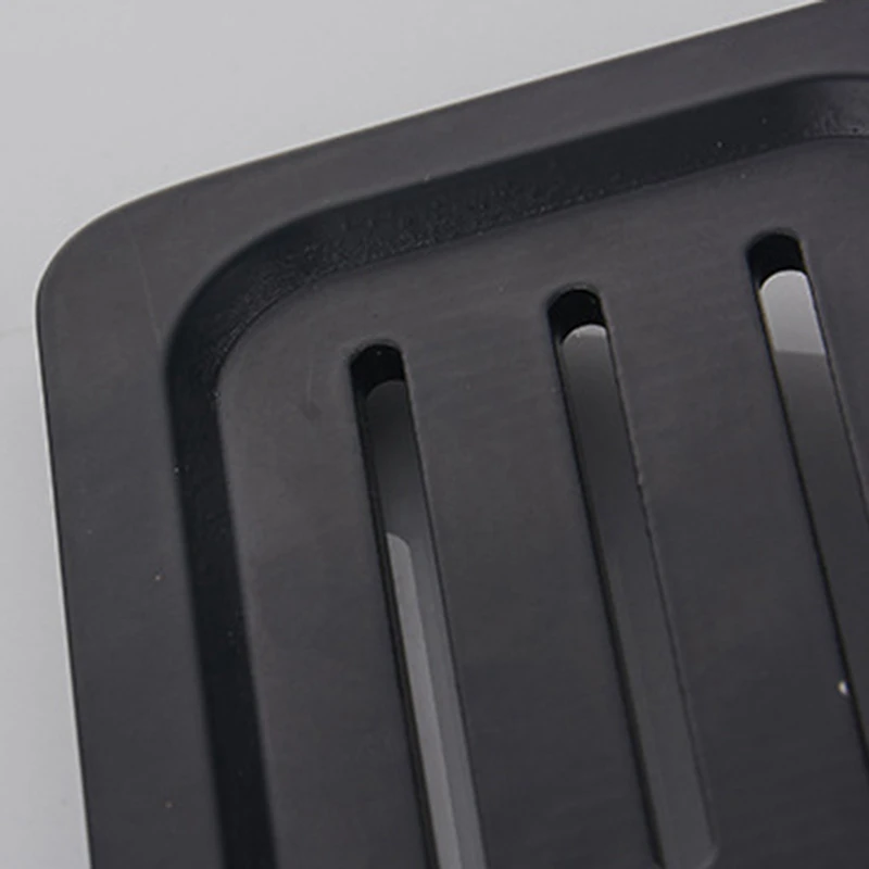 Space Aluminum Black Soap Box Wall-Mounted Rack Bathroom Accessories Product Soap Dish Rack
