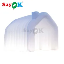 4x3 м белый светодиодный надувной туннельный тент, надувной тент с воздуходувкой для свадьбы/вечерние/реклама