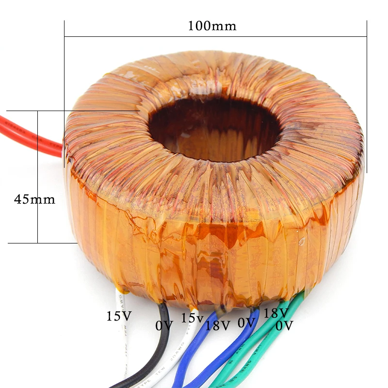 Усилитель Hi Fi специальный круговой трансформатор провод 120 Вт двойной 18 в