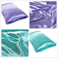 1 piece set of large silk satin pillowcase simple solid color bedding household smooth multicolor satin pillowcase household 1