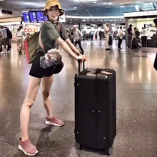 33 дюймов ПК большой тележка для багажа в большую клетку в багажа жесткий вертикальный чемодан для путешествий