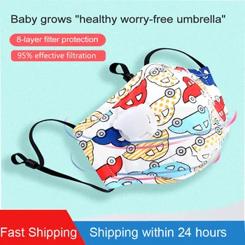

Reusable Baby Child Face Mask With Breath Valve Anti-fog Dust-proof Breathable Respirator Mascarillas Masque