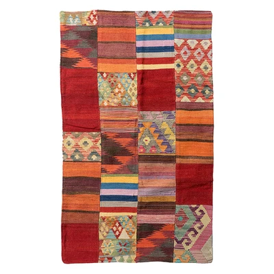 Пакистанский килим сшивание ручной работы ковер Шерсть Тканые Классические богемные напольные ковры - Цвет: 143x85 cm