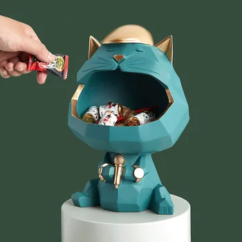 

Storage Box Organizer Candy Box Accessories Resin Modern Desktop Organizer Snack Container Creative Cute Home Decoration