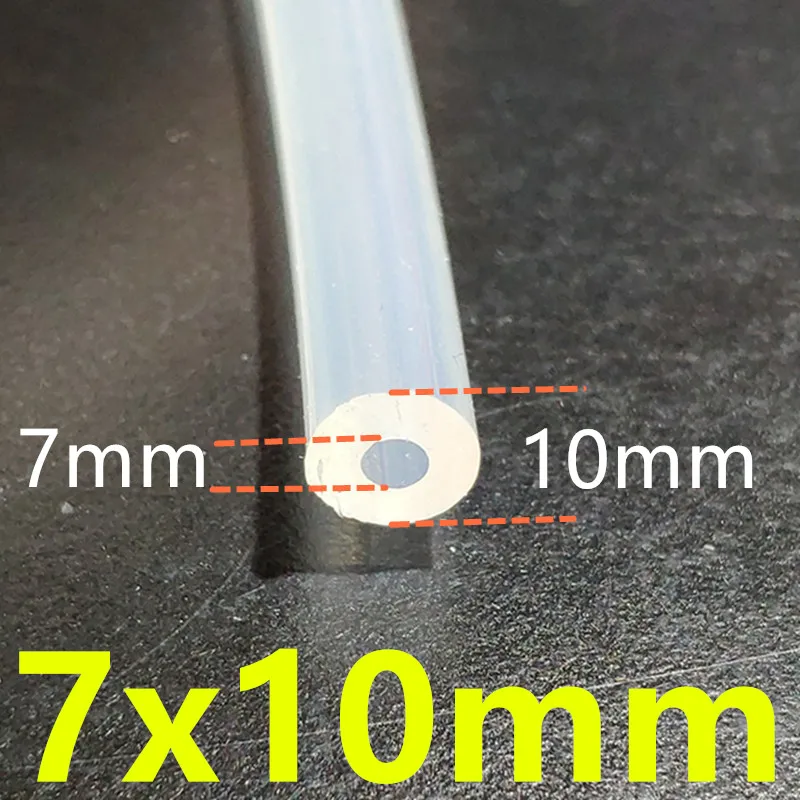 1 Meter Food Grade Transparent Silicone Tubing - 0.5mm to 12mm Diameter Range