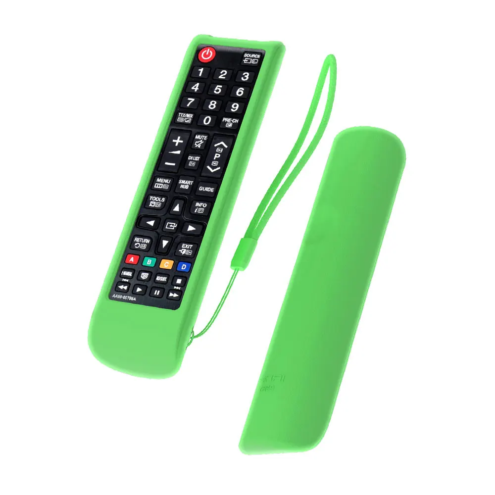 fluorescent green Защитный чехол SIKAI с пультом дистанционного управления для samsung AA59-00816A 00813A 00611A 752A - Цвет: fluorescent green