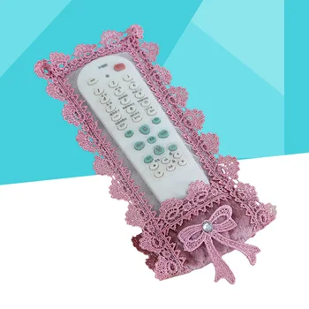 

1PC European Style Creative Beautiful Fabric Lace Cover for Remote Control Set Small Size(Deep Purple)