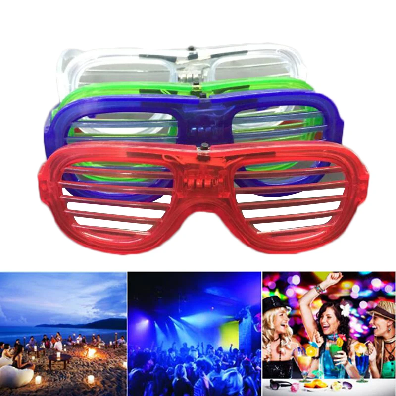 LED Glasses Luminousglasses Neon Activing Props Glowing Atmosphere Fun Flashing Light Luminous Bright Gifts Bril Xmas Party