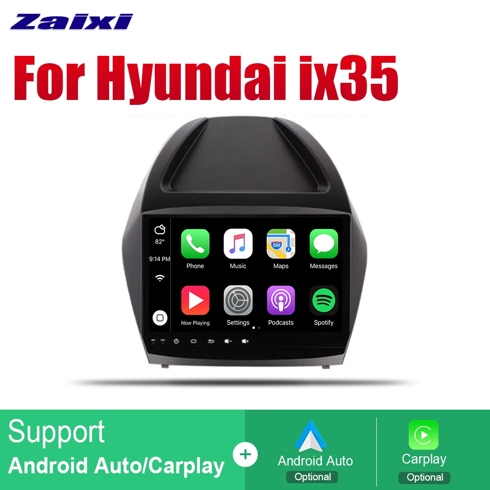 ZaiXi Android Автомагнитола Стерео gps навигация для hyundai ix35 2009~ Bluetooth wifi 2din автомобильное радио стерео Мультимедиа Плеер