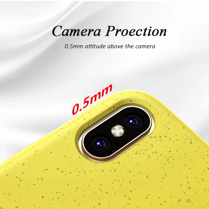 US $714.00 500pcs Phone Cases For IPhone X XR XS Max 6 6s 7 8 Plus EcoFriendly Wheat Straw Silicone Candy Colors For IPhoneXR Cover