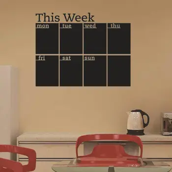 

Blackboard Stickers Pasters Decor Tags Office Sign Class Schedule Classroom School Black Pvc This Week Convenient Practical