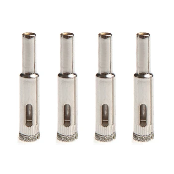 

4Pcs 10mm Diamond Coated Drill Bit Set Marble Tile Glass Hole Saw Cutting Tool #RW1209