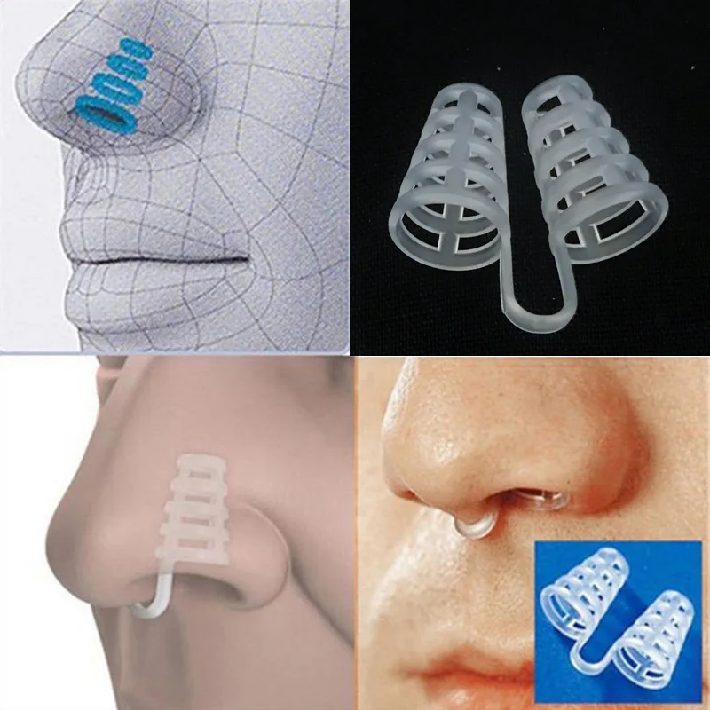 Anti Snoring  Easy Breathe Sleep Nose Clip Snore Stopper Aid Apnea Dilators Device Congestion Aid No Strips Cones Stop Snore