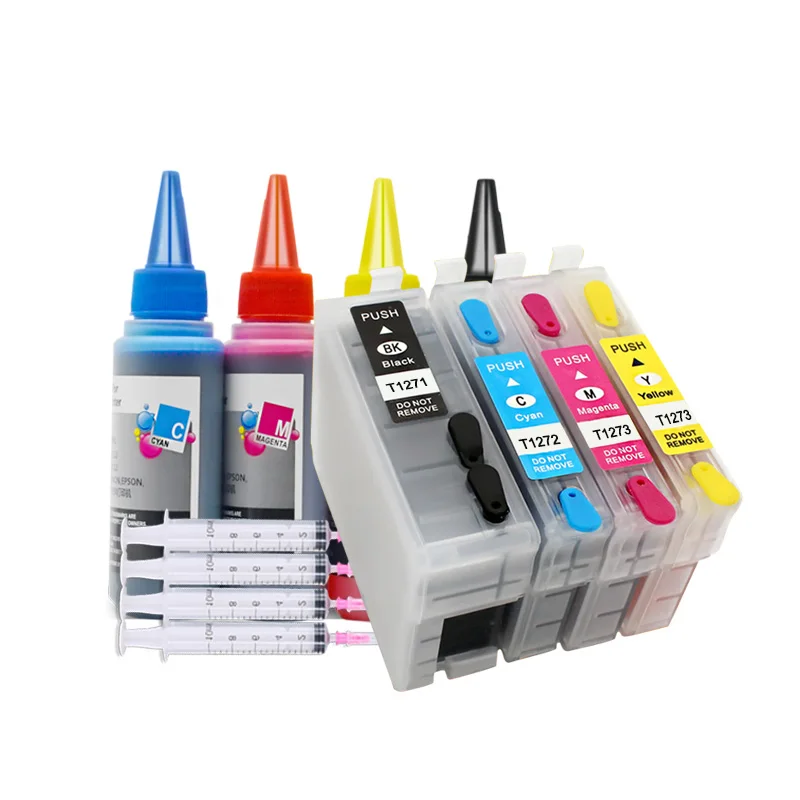 Перезаправляемый картридж T1271 127 XL для EPSON рабочей силы 60 545 645 840 845 WF-3520 3530 3540 7010 7510