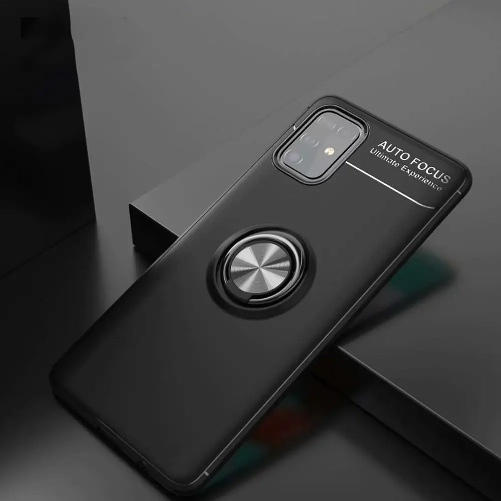 Ring Silicone Case For Samsung Galaxy M31 M21 M30S A11 A41 A01 A21S A81 A91 M10 M30 Case Anti-fall Phone Soft Cover