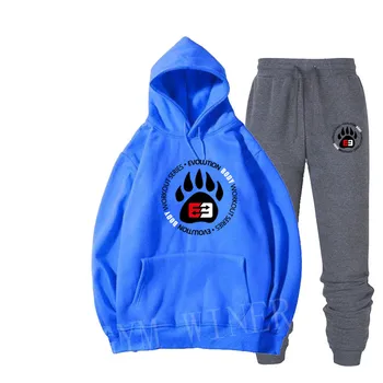 

New brand clothing men's pullover cotton men's sportswear hoodie two-piece suit + pants sports shirt autumn and winter suit