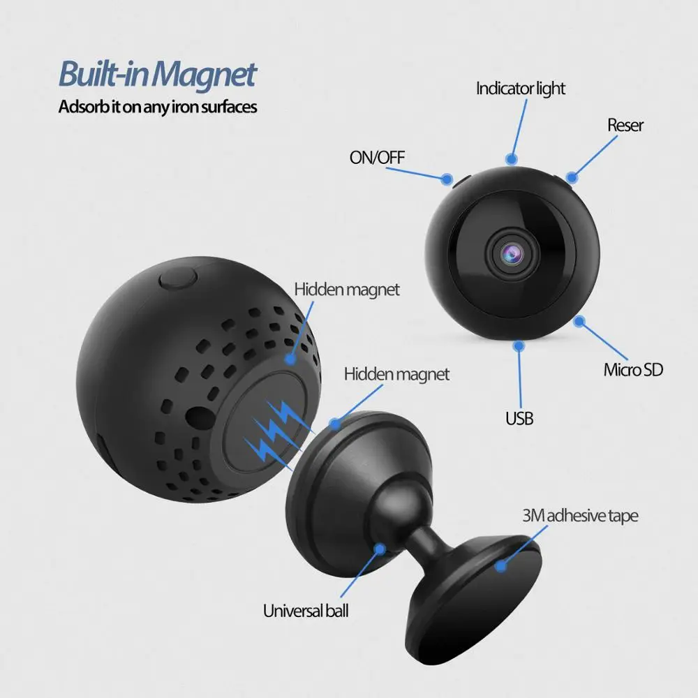 Wi-Fi микро Домашний Беспроводной видео CCTV мини охранное наблюдение с Wifi ip-камера Cam Camara для телефона Wi Fi ip-камера онлайн