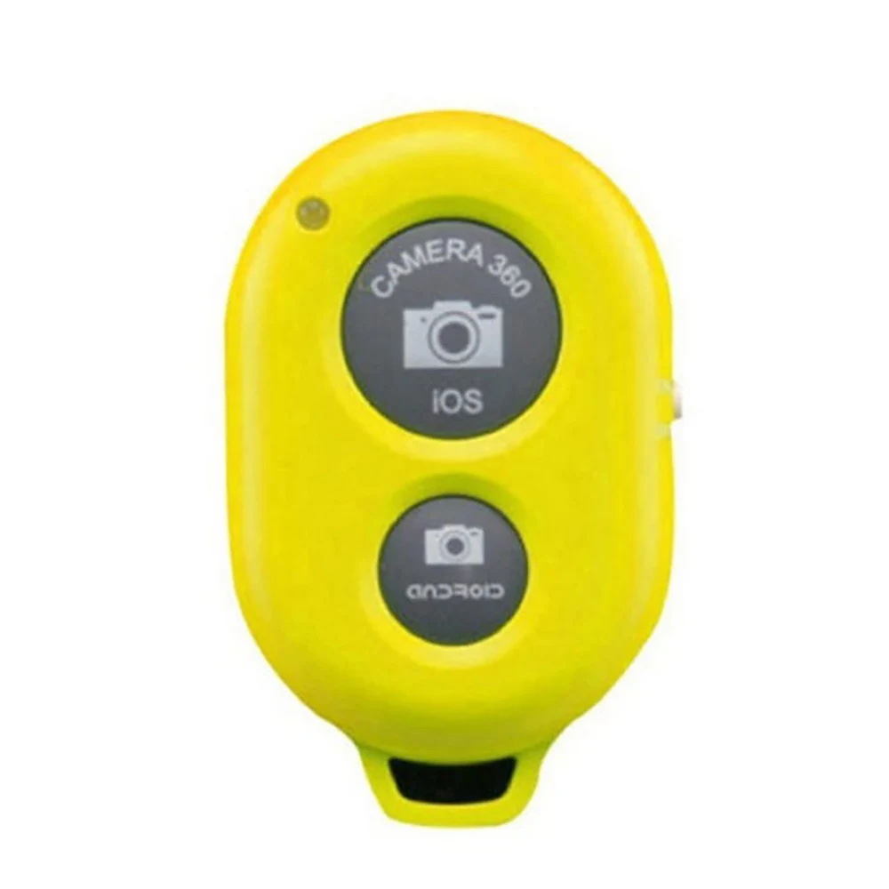 Yellow Смарт Bluetooth Автоспуск спуска затвора камеры пульт дистанционного управления для iPhone для samsung s5 s4 htc sony Z2 iOS - Цвет: Yellow
