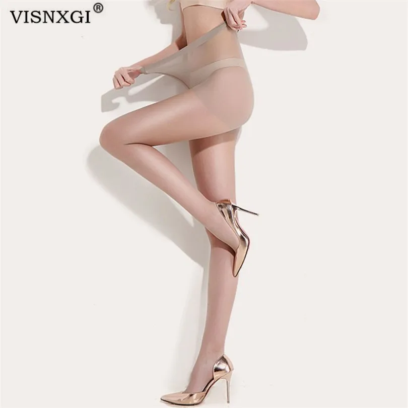 Пикантные дышащие колготки VISNXGI 20D женские нейлоновые с высокой талией Колготки