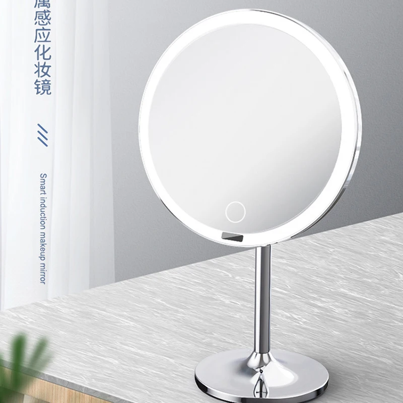 

LED Touch Screen Light Makeup Mirror with 5X Magnifying Smart Sensor Desktop Vanity Mirror 8.5 inch HD Mirrors For Beauty Makeup