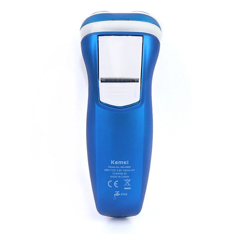 kemei electric Shaver KM-5880 electric men razor beard trimmer triple Blades double floating shaving waterproof rechargeable