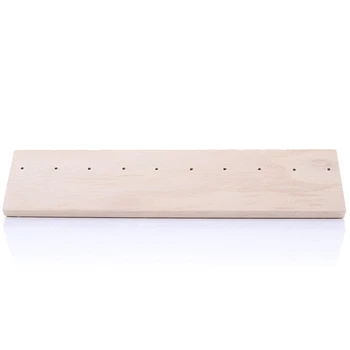 

New Fashion Long Solid Wood Ring Earrings Display Tray Jewelry Display Tray Jewelry Display Holder Ring Display Rack