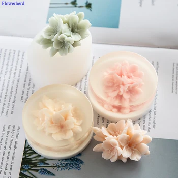 

3D Flower Soap Mold Chocolate Mold Fondant Cake Decorating Tools Baking Tools Silicone Molds for Soap Soap Making Supplies