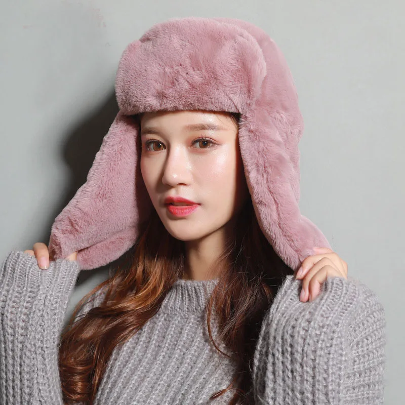Men's fashion warm hat anti-freeze cold padded hat high quality outdoor hat cotton hat